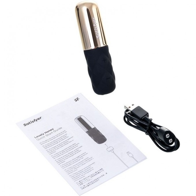 Мини вибропуля SATISFYER MINI LOVELY HONEY (gold) J2018-43-2