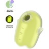 Вакуум-волновой бесконтактный стимулятор клитора SATISFYER GLOWING GHOST силикон желтый 8,4 см 4060064